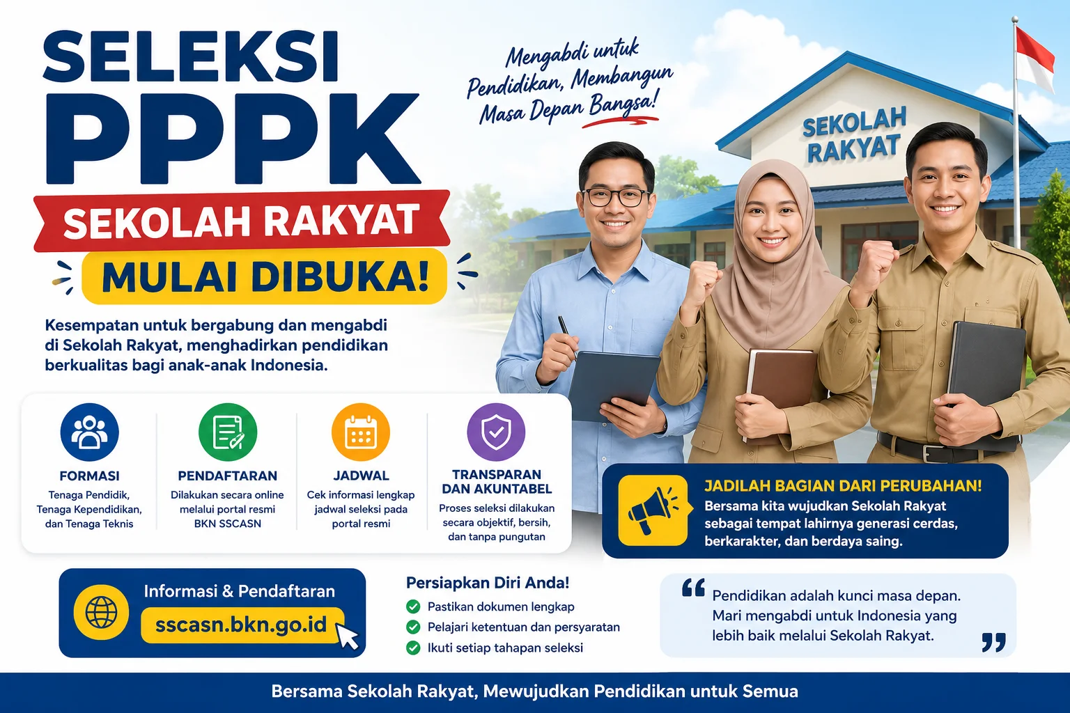 Penyesuaian Jadwal Seleksi PPPK Sekolah Rakyat 2026: Simpan Kalender Terbarunya