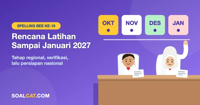 Rencana Latihan Spelling Bee ke-19: Dari Oktober 2026 sampai Nasional Januari 2027